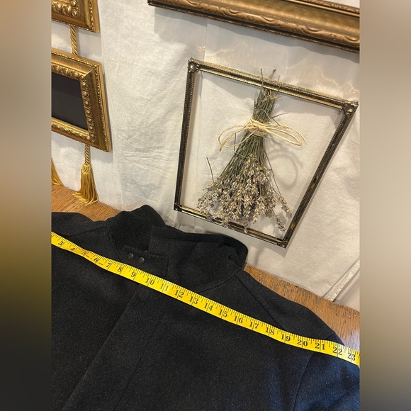 BUGATTI Charcoal Wool & Cashmere Coat - Size 44R - Picture 3 of 12